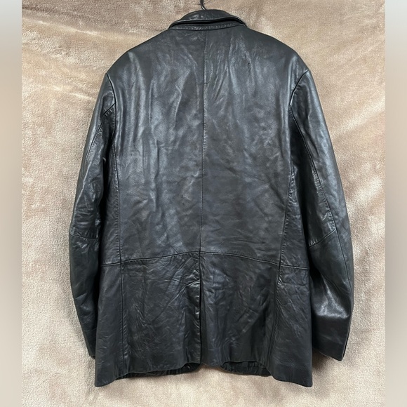 Men's Claiborne Genuine Lamb Leather Jacket - Picture 2 of 5